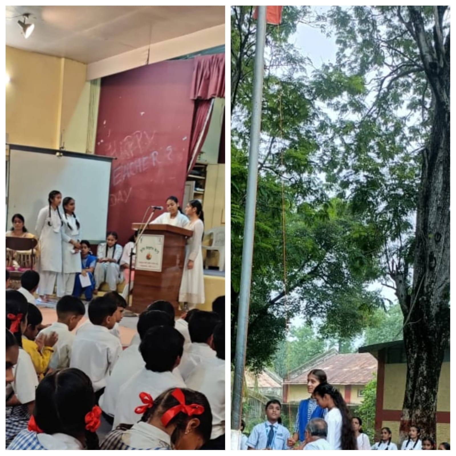 स्वतंत्रता दिवस के अवसर पर महाविद्यालय एवं विद्यालय की छात्राओं द्वारा स्वतंत्रता दिवस का पर्व पर देशभक्ति गीतों की प्रस्तुती दी गई।